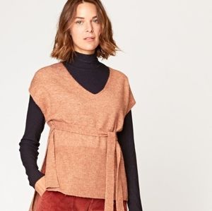 XCVI Kerby Womens Sweater Vest, Size Medium, NWT, Smoked Paprika